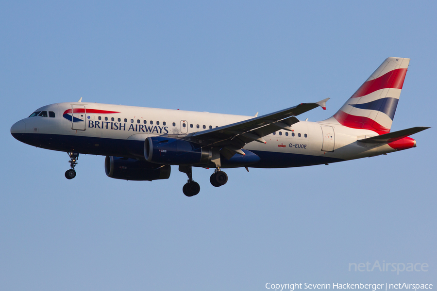 British Airways Airbus A319-131 (G-EUOE) | Photo 205126