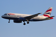 British Airways Airbus A319-131 (G-EUOE) at  London - Heathrow, United Kingdom