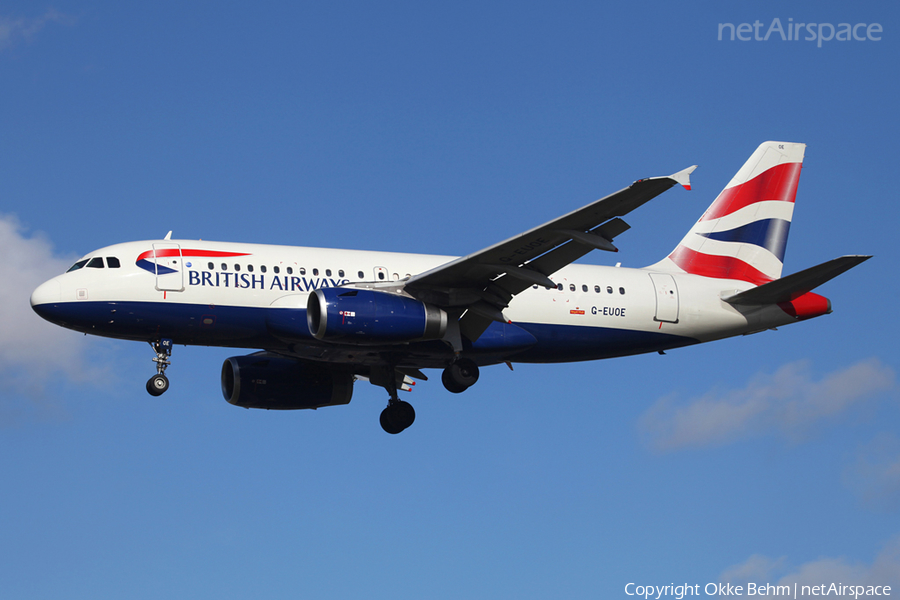 British Airways Airbus A319-131 (G-EUOE) | Photo 53874