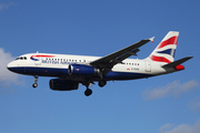 British Airways Airbus A319-131 (G-EUOE) at  London - Heathrow, United Kingdom