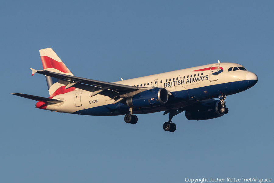 British Airways Airbus A319-131 (G-EUOF) | Photo 281899