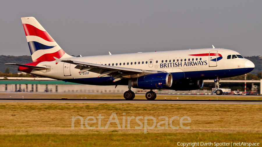 British Airways Airbus A319-131 (G-EUOF) | Photo 324401