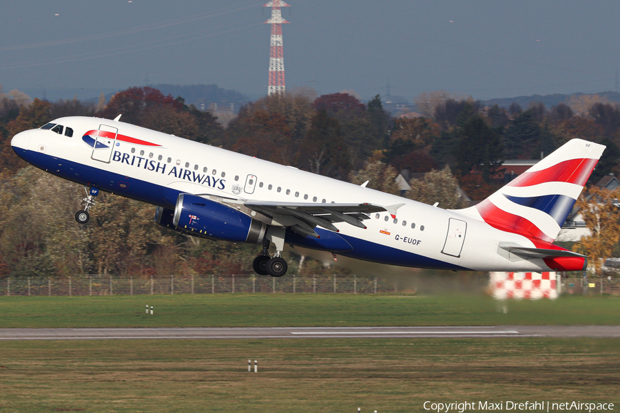 British Airways Airbus A319-131 (G-EUOF) | Photo 490921