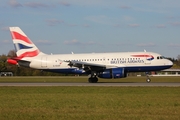 British Airways Airbus A319-131 (G-EUOF) at  Hamburg - Fuhlsbuettel (Helmut Schmidt), Germany