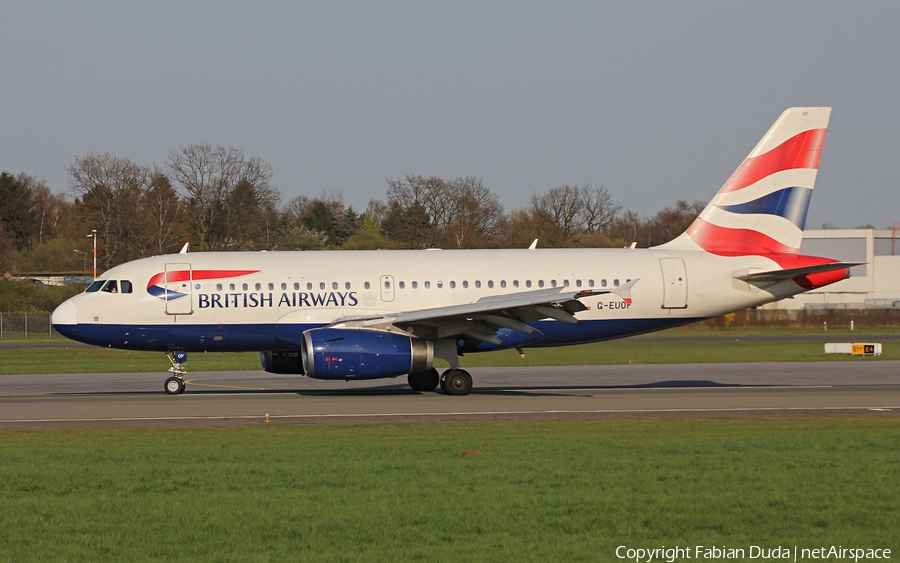 British Airways Airbus A319-131 (G-EUOF) | Photo 268421