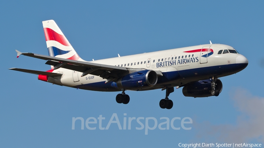 British Airways Airbus A319-131 (G-EUOF) | Photo 182128