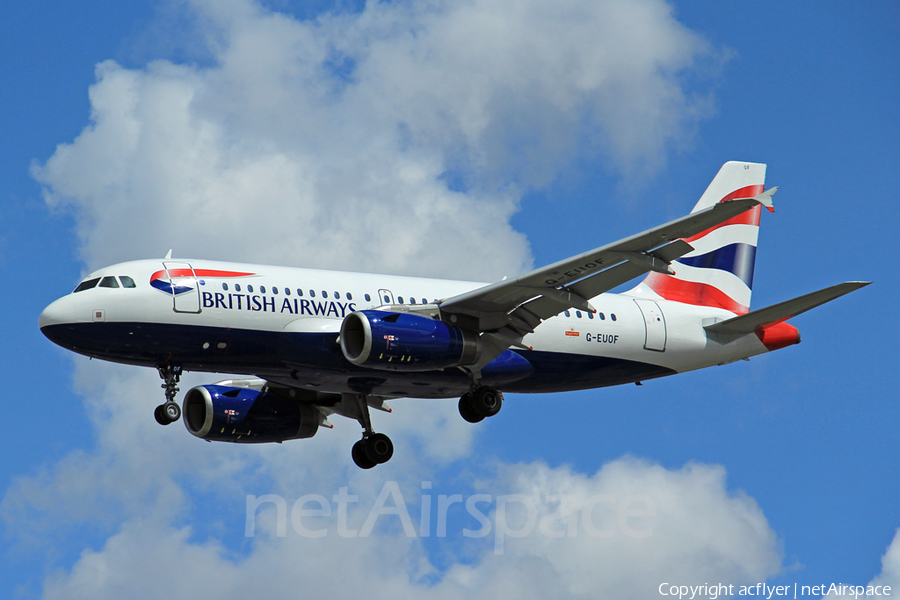 British Airways Airbus A319-131 (G-EUOF) | Photo 397585