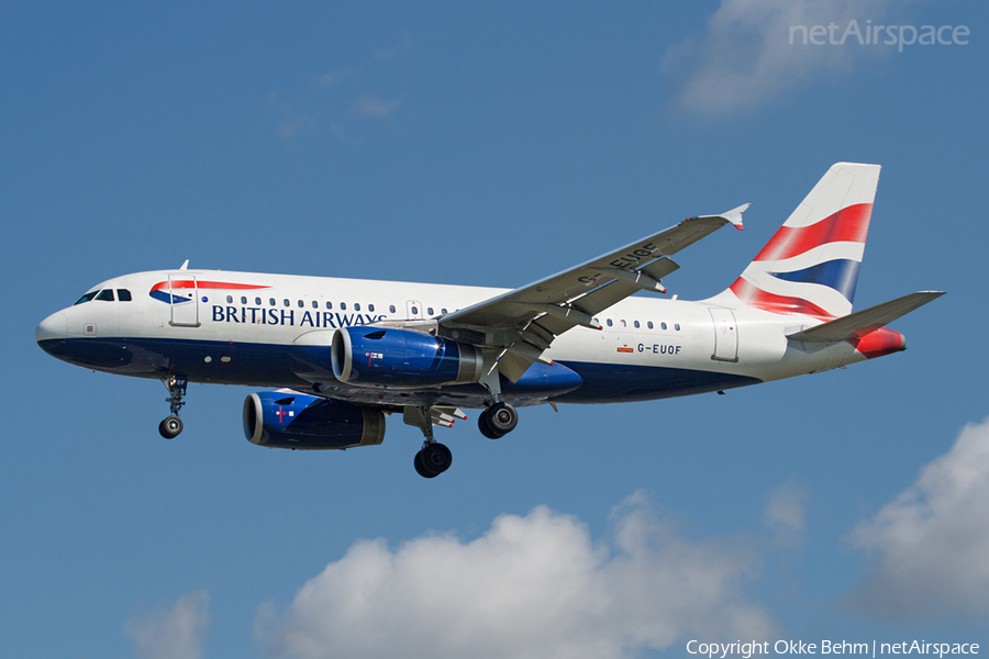 British Airways Airbus A319-131 (G-EUOF) | Photo 41762