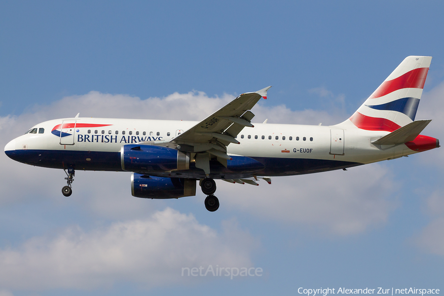 British Airways Airbus A319-131 (G-EUOF) | Photo 522324