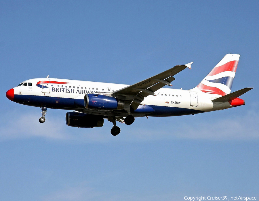 British Airways Airbus A319-131 (G-EUOF) | Photo 93751