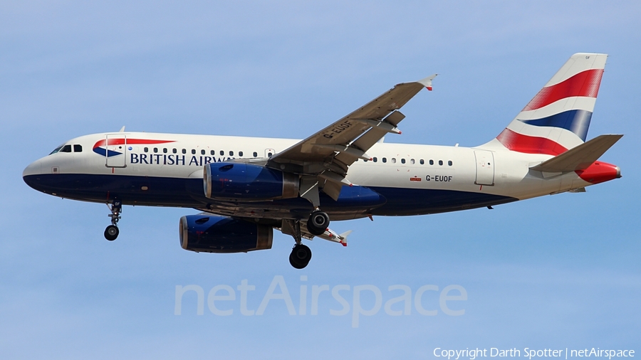 British Airways Airbus A319-131 (G-EUOF) | Photo 213265