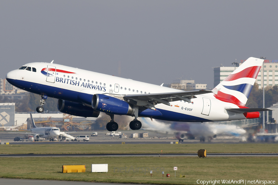 British Airways Airbus A319-131 (G-EUOF) | Photo 533947
