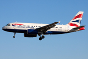 British Airways Airbus A319-131 (G-EUOG) at  Barcelona - El Prat, Spain