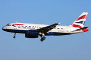 British Airways Airbus A319-131 (G-EUOG) at  Brussels - International, Belgium