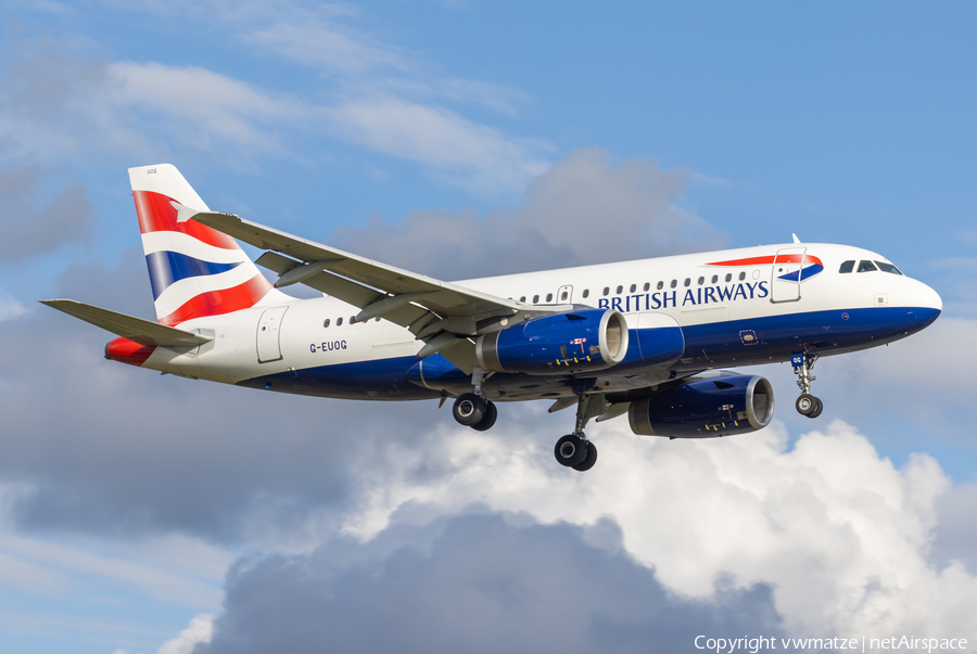 British Airways Airbus A319-131 (G-EUOG) | Photo 517420