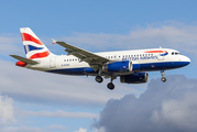 British Airways Airbus A319-131 (G-EUOG) at  Hamburg - Fuhlsbuettel (Helmut Schmidt), Germany