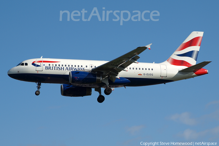 British Airways Airbus A319-131 (G-EUOG) | Photo 410944
