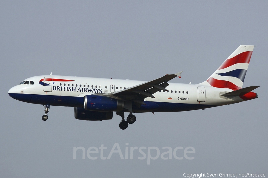 British Airways Airbus A319-131 (G-EUOH) | Photo 148665