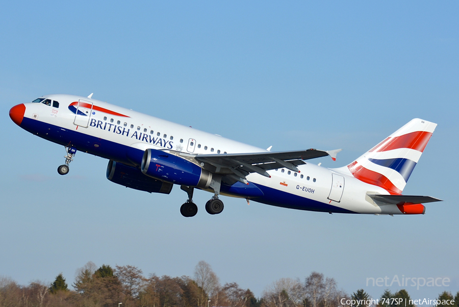 British Airways Airbus A319-131 (G-EUOH) | Photo 70242