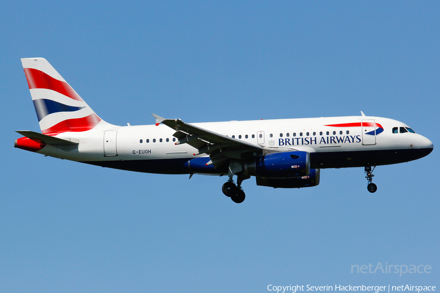 British Airways Airbus A319-131 (G-EUOH) | Photo 205024