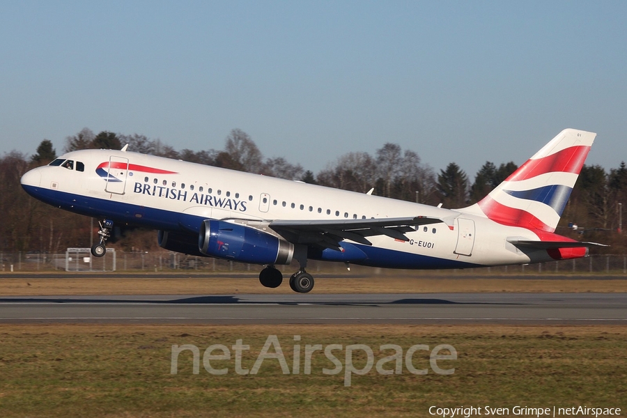 British Airways Airbus A319-131 (G-EUOI) | Photo 230136