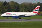 British Airways Airbus A319-131 (G-EUOI) at  Hamburg - Fuhlsbuettel (Helmut Schmidt), Germany