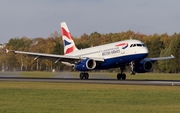 British Airways Airbus A319-131 (G-EUOI) at  Hamburg - Fuhlsbuettel (Helmut Schmidt), Germany