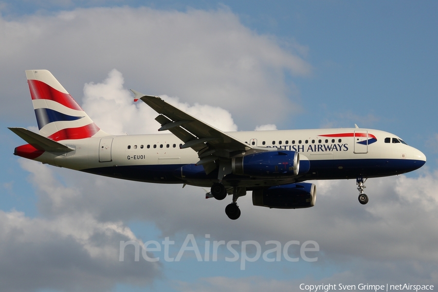British Airways Airbus A319-131 (G-EUOI) | Photo 441053