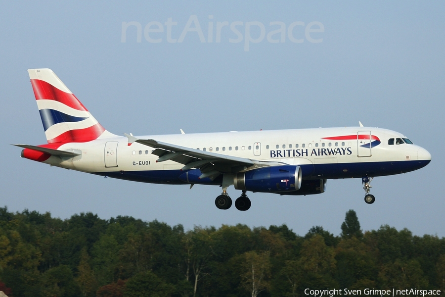 British Airways Airbus A319-131 (G-EUOI) | Photo 534744