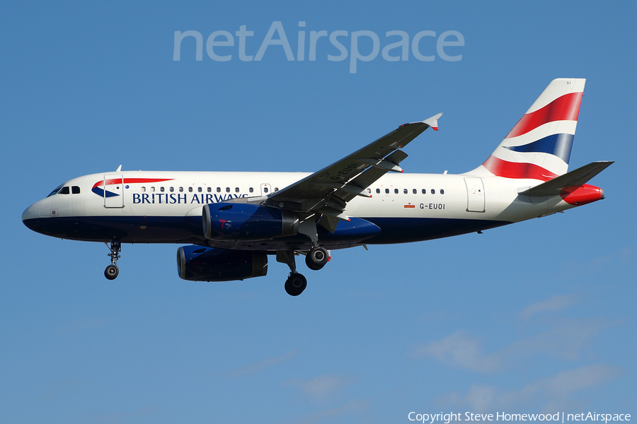 British Airways Airbus A319-131 (G-EUOI) | Photo 410945