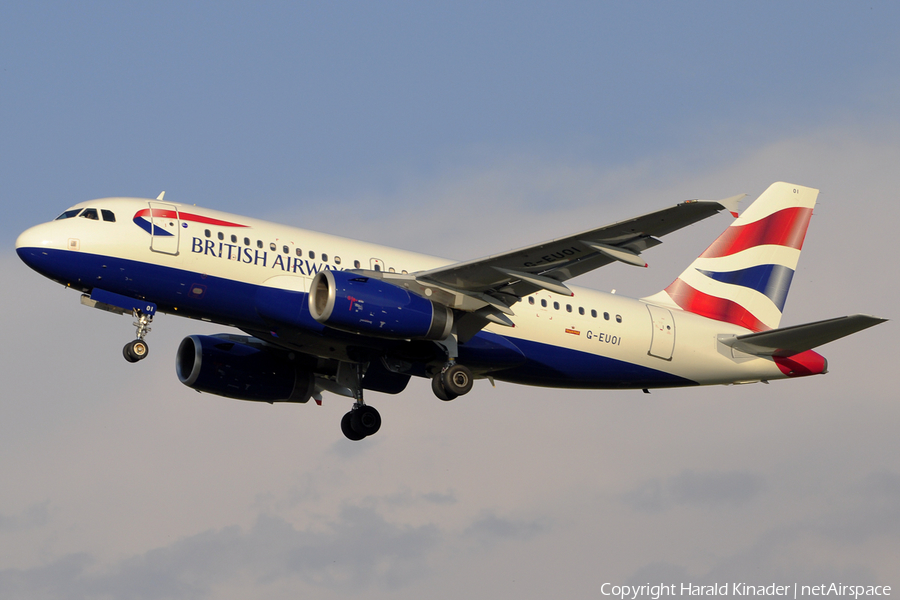 British Airways Airbus A319-131 (G-EUOI) | Photo 312327