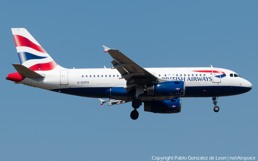 British Airways Airbus A319-131 (G-EUPA) | Photo 339927