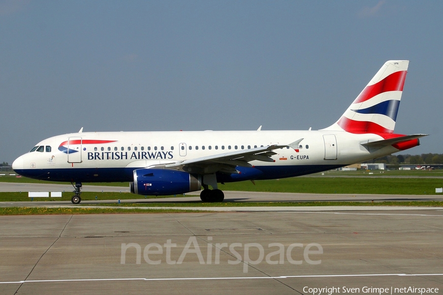 British Airways Airbus A319-131 (G-EUPA) | Photo 16003