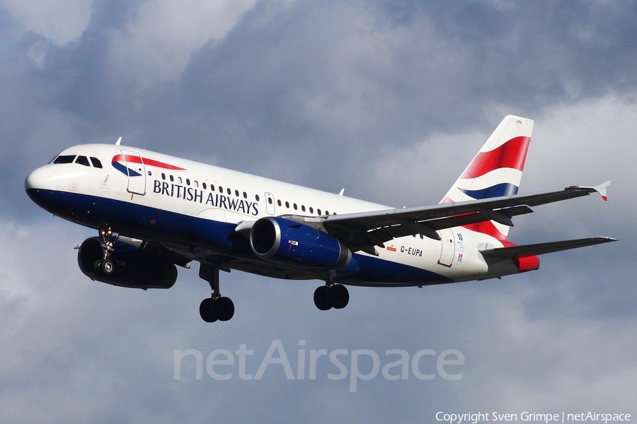 British Airways Airbus A319-131 (G-EUPA) | Photo 34834