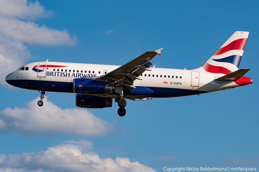 British Airways Airbus A319-131 (G-EUPA) | Photo 400956