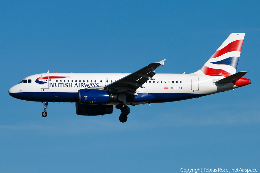 British Airways Airbus A319-131 (G-EUPA) | Photo 303161