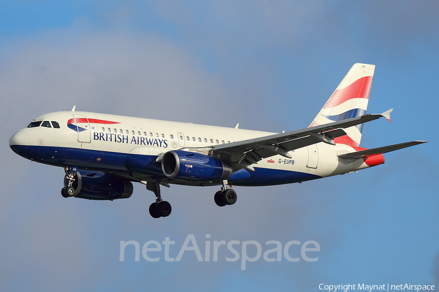 British Airways Airbus A319-131 (G-EUPB) | Photo 324420