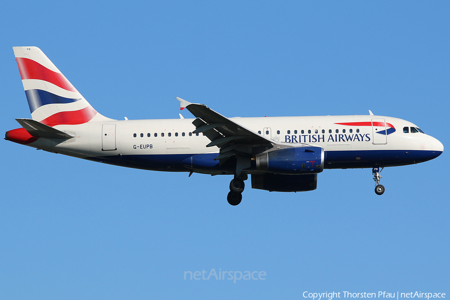 British Airways Airbus A319-131 (G-EUPB) | Photo 61291