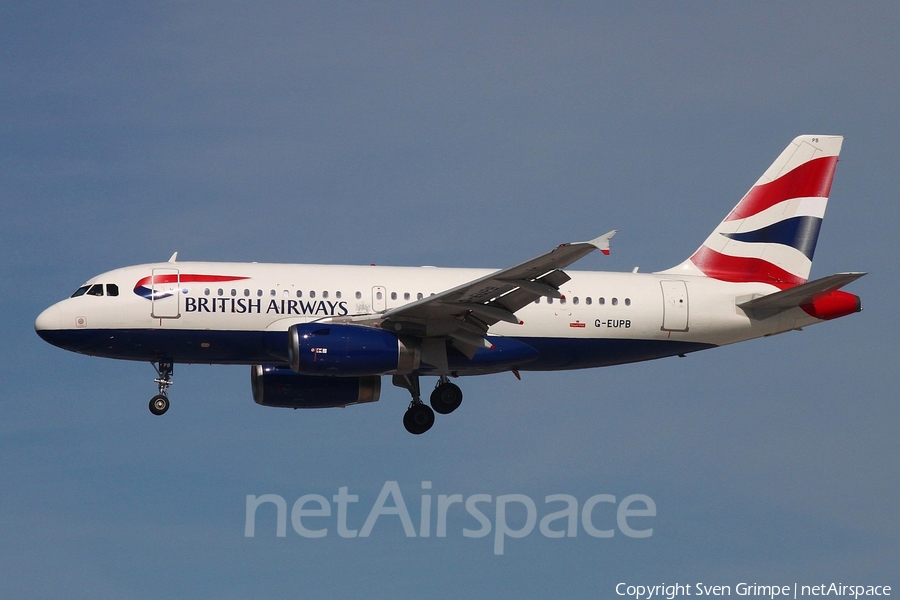 British Airways Airbus A319-131 (G-EUPB) | Photo 170044