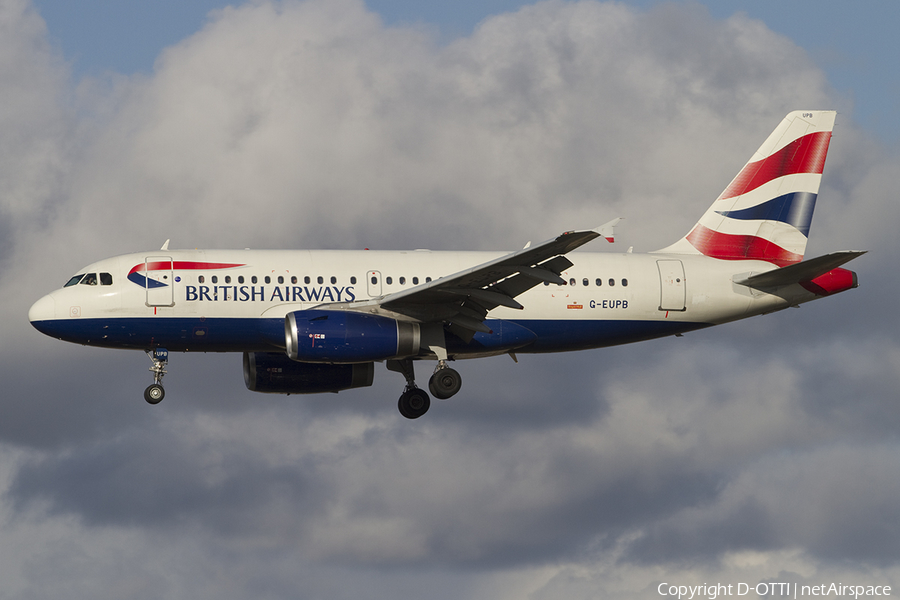 British Airways Airbus A319-131 (G-EUPB) | Photo 381253