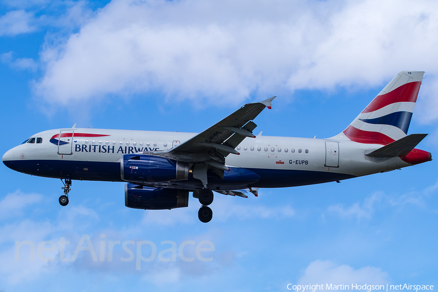 British Airways Airbus A319-131 (G-EUPB) | Photo 247885