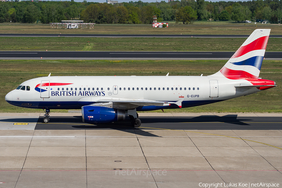 British Airways Airbus A319-131 (G-EUPB) | Photo 241184