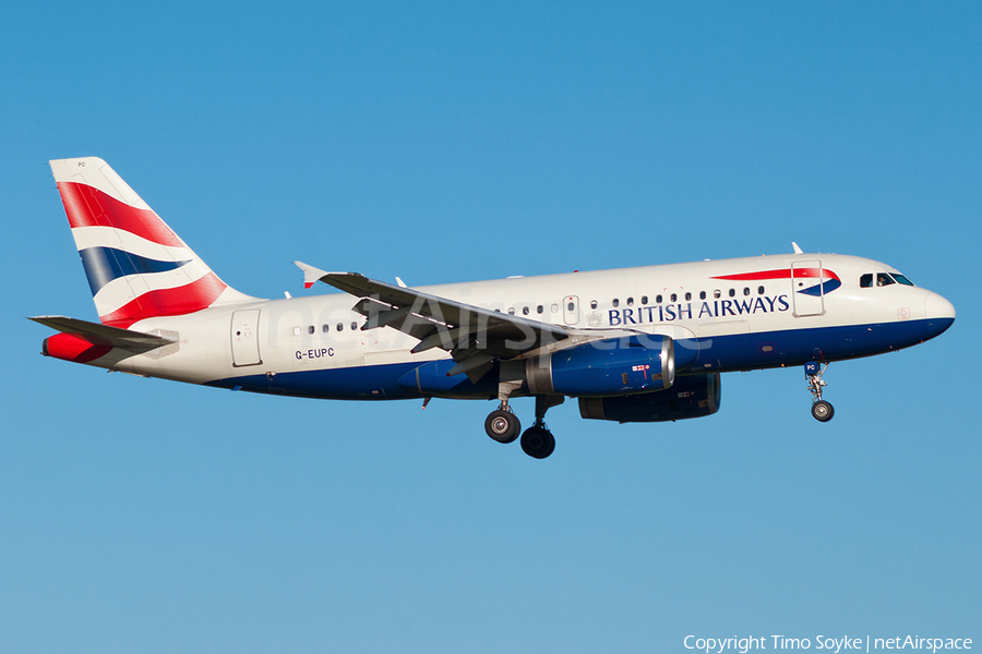 British Airways Airbus A319-131 (G-EUPC) | Photo 126719