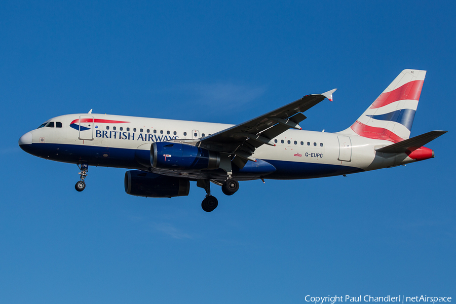 British Airways Airbus A319-131 (G-EUPC) | Photo 407244