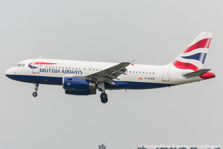 British Airways Airbus A319-131 (G-EUPD) | Photo 247553