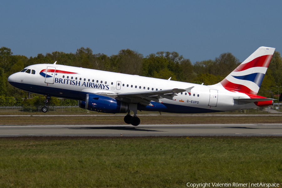 British Airways Airbus A319-131 (G-EUPD) | Photo 507306