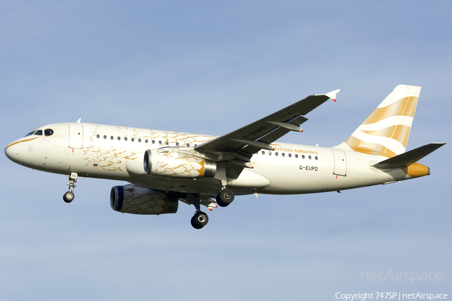 British Airways Airbus A319-131 (G-EUPD) | Photo 38449