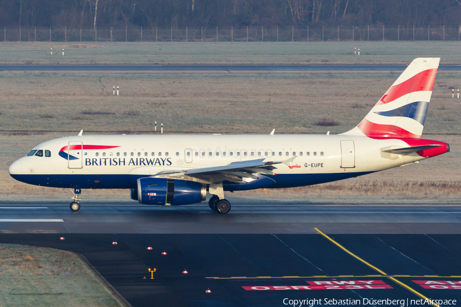 British Airways Airbus A319-131 (G-EUPE) | Photo 222689