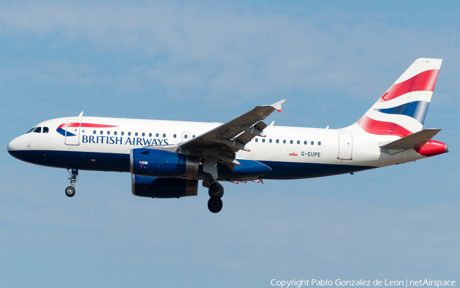 British Airways Airbus A319-131 (G-EUPE) | Photo 339928