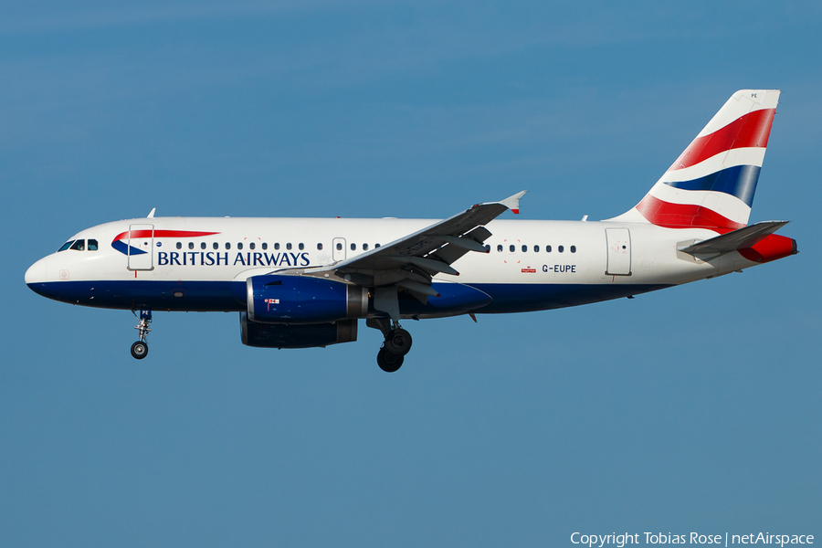 British Airways Airbus A319-131 (G-EUPE) | Photo 335779